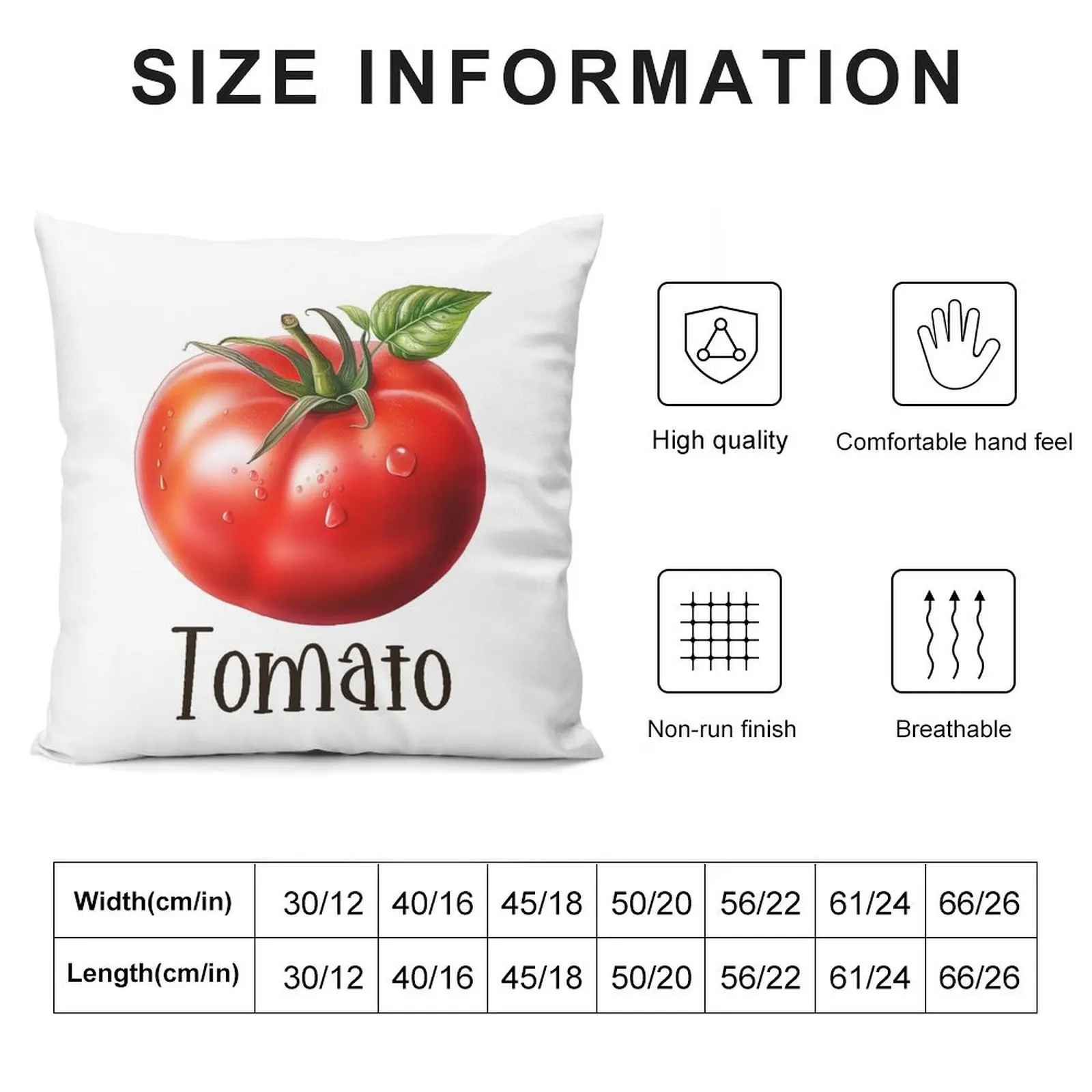 Tomato Illustration Throw Pillow Christmas Pillow Sofa Cushion luxury decor pillow