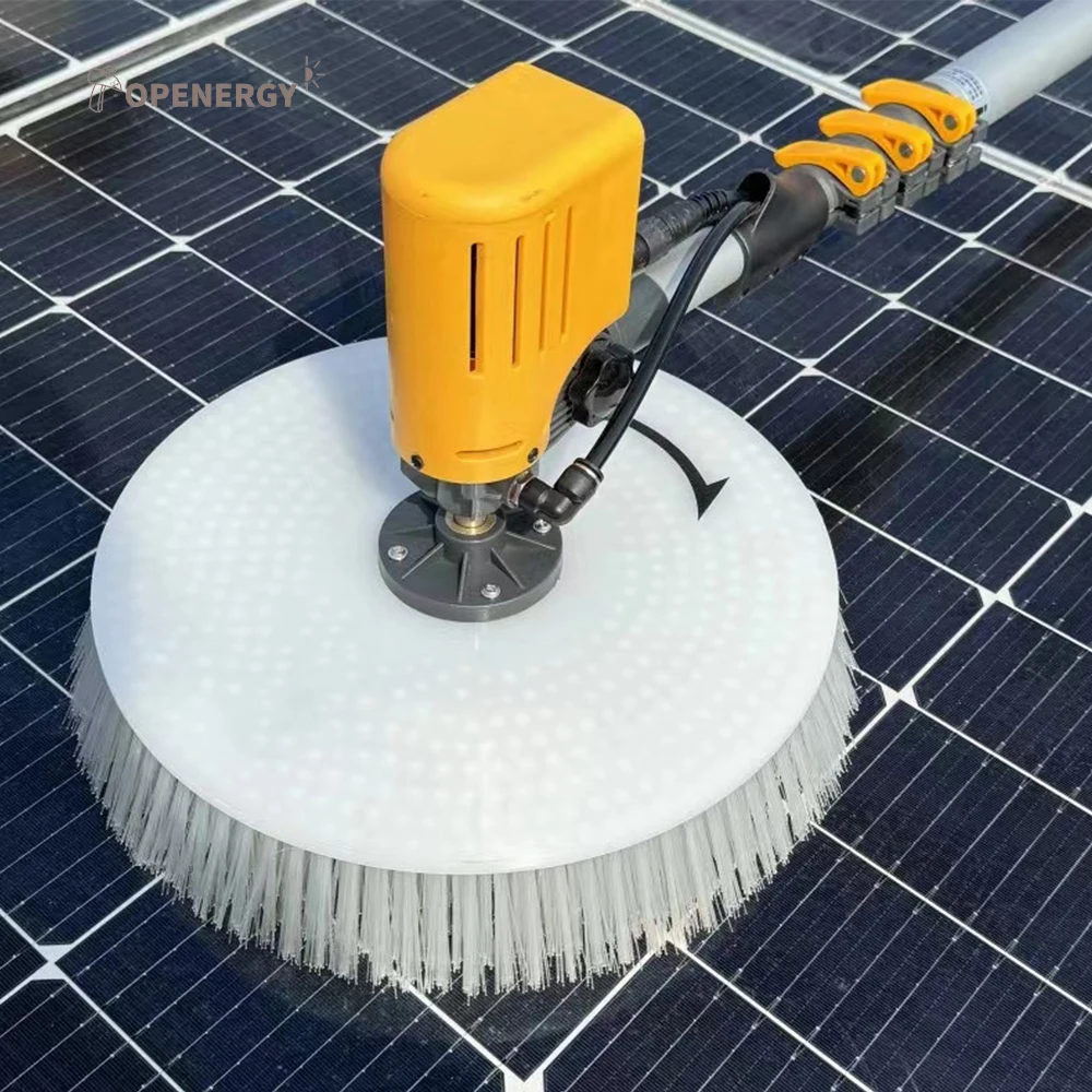 Single Head Solar Panel Cleaning Machine With 3.5m 5.5m 7.5m Length Window Cleaning Brush For Solar Panels