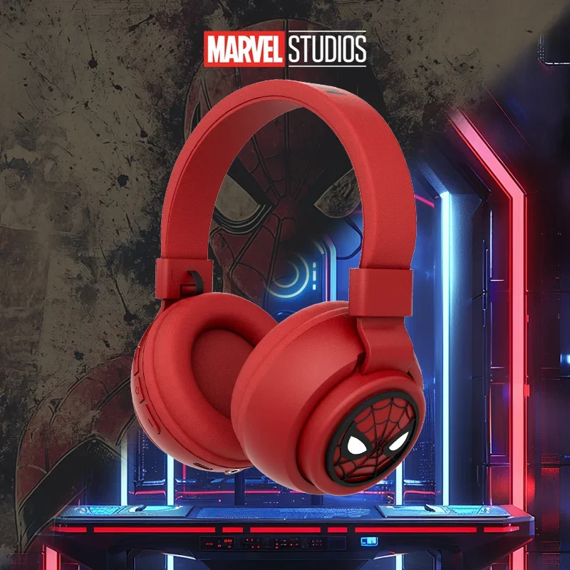 Disney Headphones Foldable HIFI Sound Bluetooth Headsets Spider Man Wireless Earphones Bluetooth Kids Anime Cartoon for Marvel