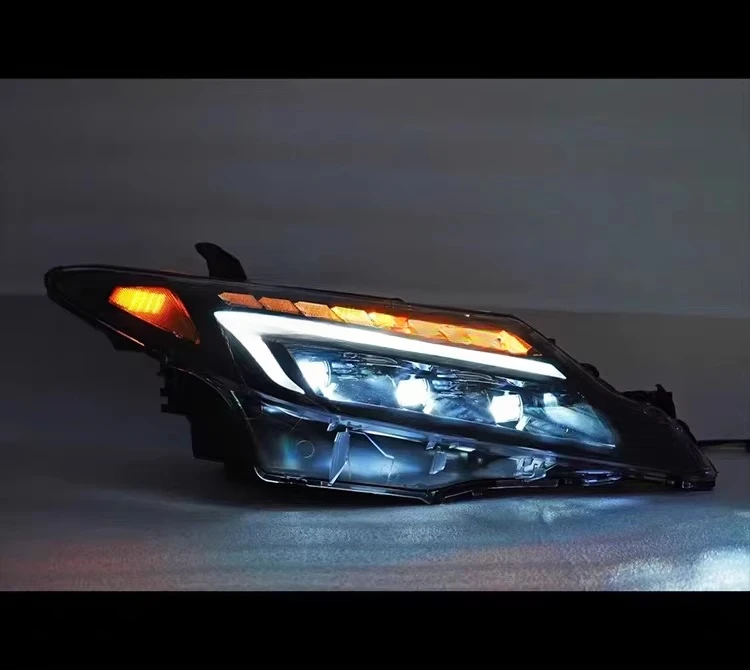 LED DRL Front Head Lamp Assembly Modified Exterior Upgrade Headlight Previa Estima 2009-2015