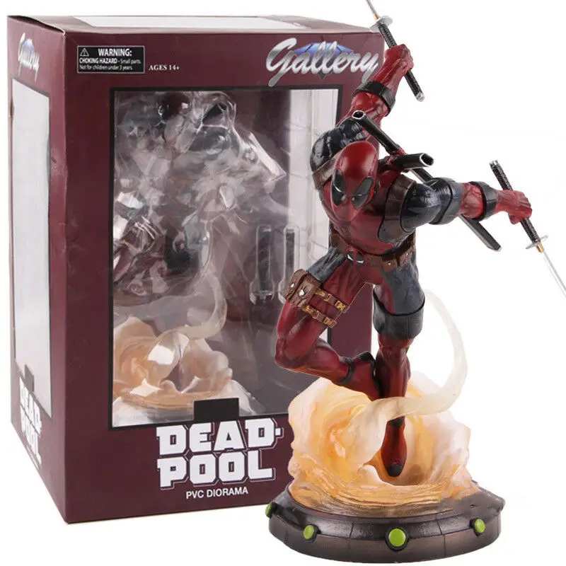 

New Genuine Marvel Art Gallery Comic Book Version Of Wolverine Deadpool 9-Inch Pvc American Statues Home Decoration Gift