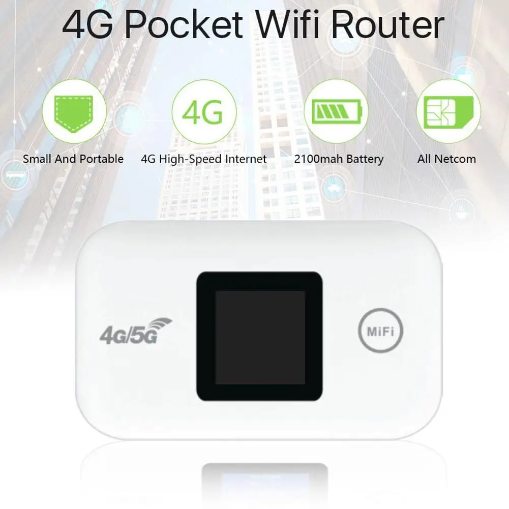 4G Lte Router Wireless Wifi 150Mbps Pocket Hotspot With SIM Card Slot Repeater Outdoor Portable Mobile Router Modem 2100mAh