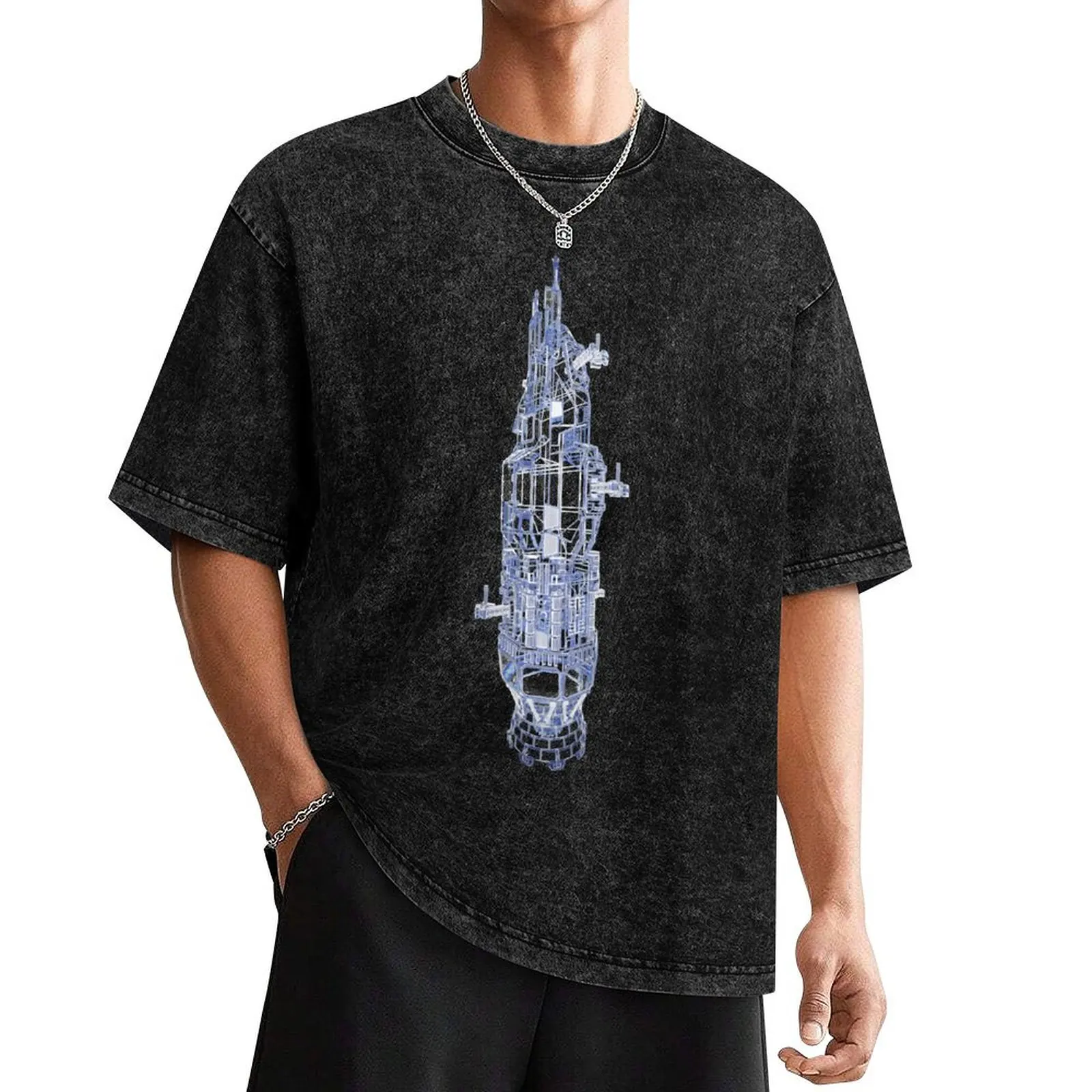 

Funny Man Rocinante Technical Blueprint The Expanse Awesome For Music Fans T-Shirt plus size clothes mens workout shirts