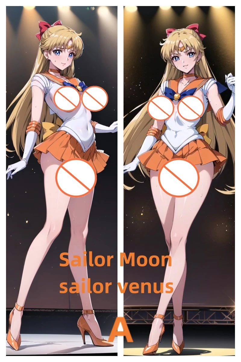 

Dakimakura Anime Pillow Case Sailor Moon Sailor Venus Double-sided Print Of Life-size Body Pillowcase Gifts Can be Customized