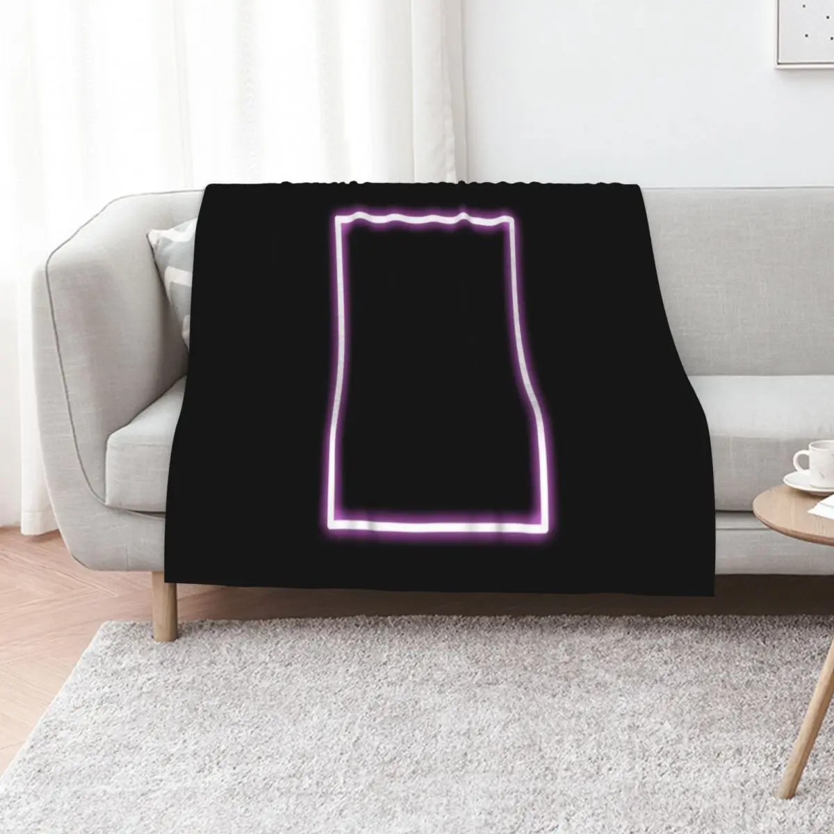 

Pink Glowing Neon Rectangle Throw Blanket Soft Big Blankets For Baby Luxury Throw Flannel Blankets