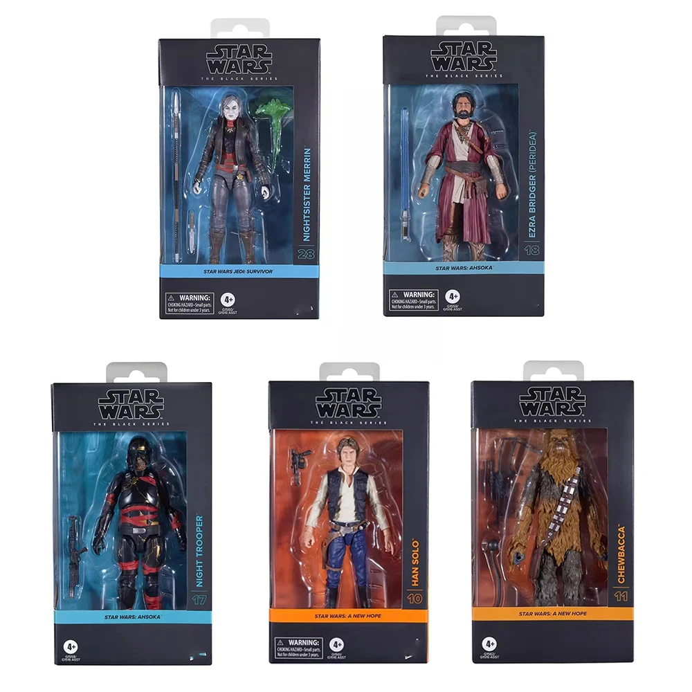 

6-дюймовая экшн-фигурка «Звездные войны: Черная серия Ezra Bridger/Night Trooper/Nightister Merrin/Han Solo/Чубакка», коллекционная игрушка