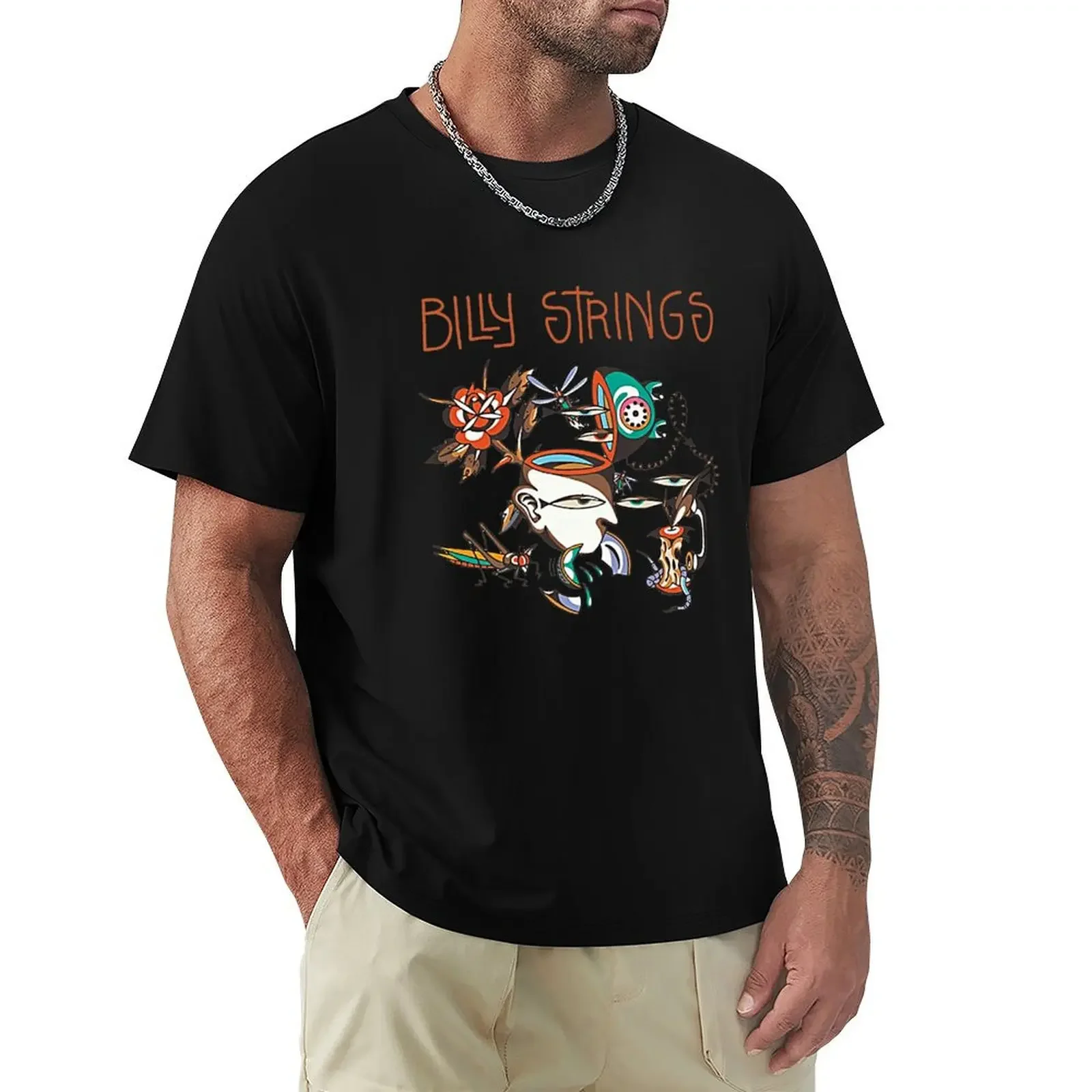 

Billy Strings Art T-Shirt shirts graphic tees aesthetic clothes customs anime figures mens graphic t-shirts hip hop