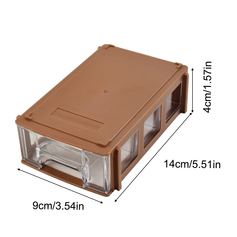 High Quality Translucent Drawer Stackable Plastic Hardware Parts Storage Box for Organizing Crafts and Sewing Supplies