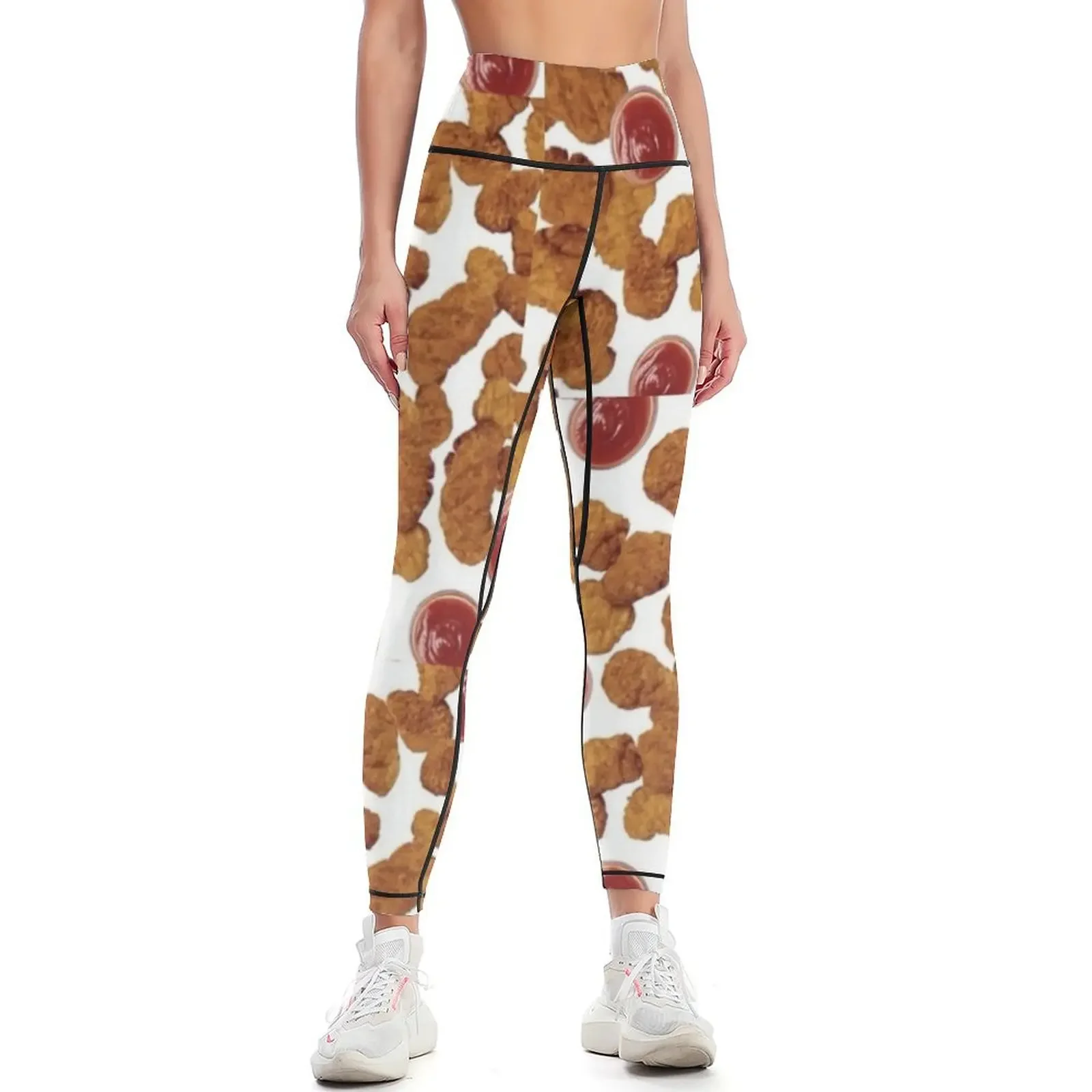 

Chicken Nuggets Leggings Women's push up Golf wear sport legging workout shorts Womens Leggings