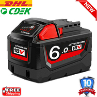 For Milwaukee M18 M18B6 18V XC 9Ah 6Ah Li-ion Battery 48-11-1860 /Charger rechargeable battery