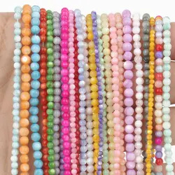 Natural Freshwater Colourful Shell Beads 2mm 3mm 4mm Round Loose Spacer Pearl Beads For Jewelry Making Free Shipping Wholesale