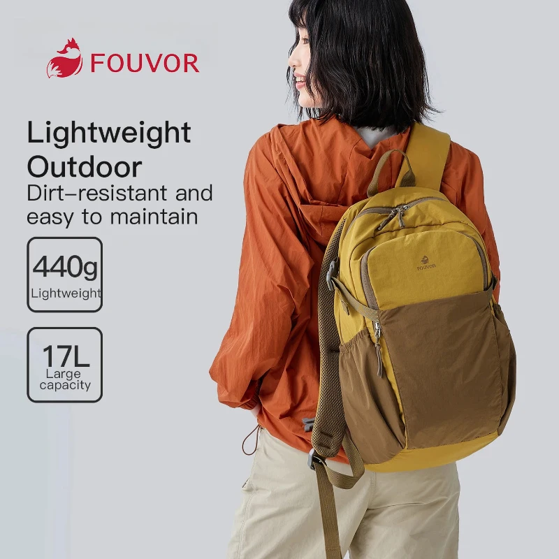 حقائب كمبيوتر محمول Fouvor خفيفة الوزن مقاومة للماء بسعة كبيرة حقائب ظهر لمقصورة الطائرة حقائب سفر مدرسية رياضية مريحة 3068-03