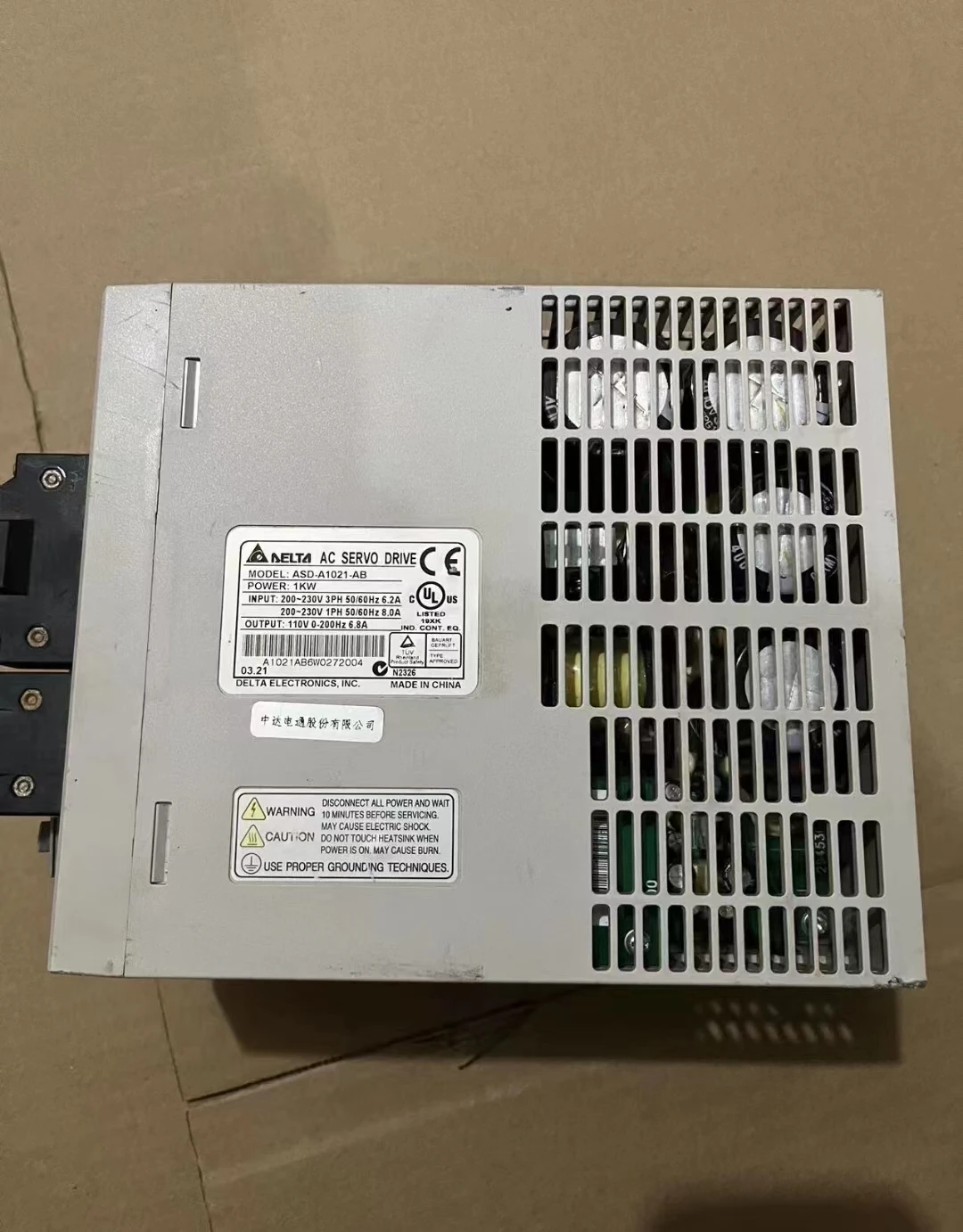 ASD-A1021-AB Used servo drive 1kW test function OK