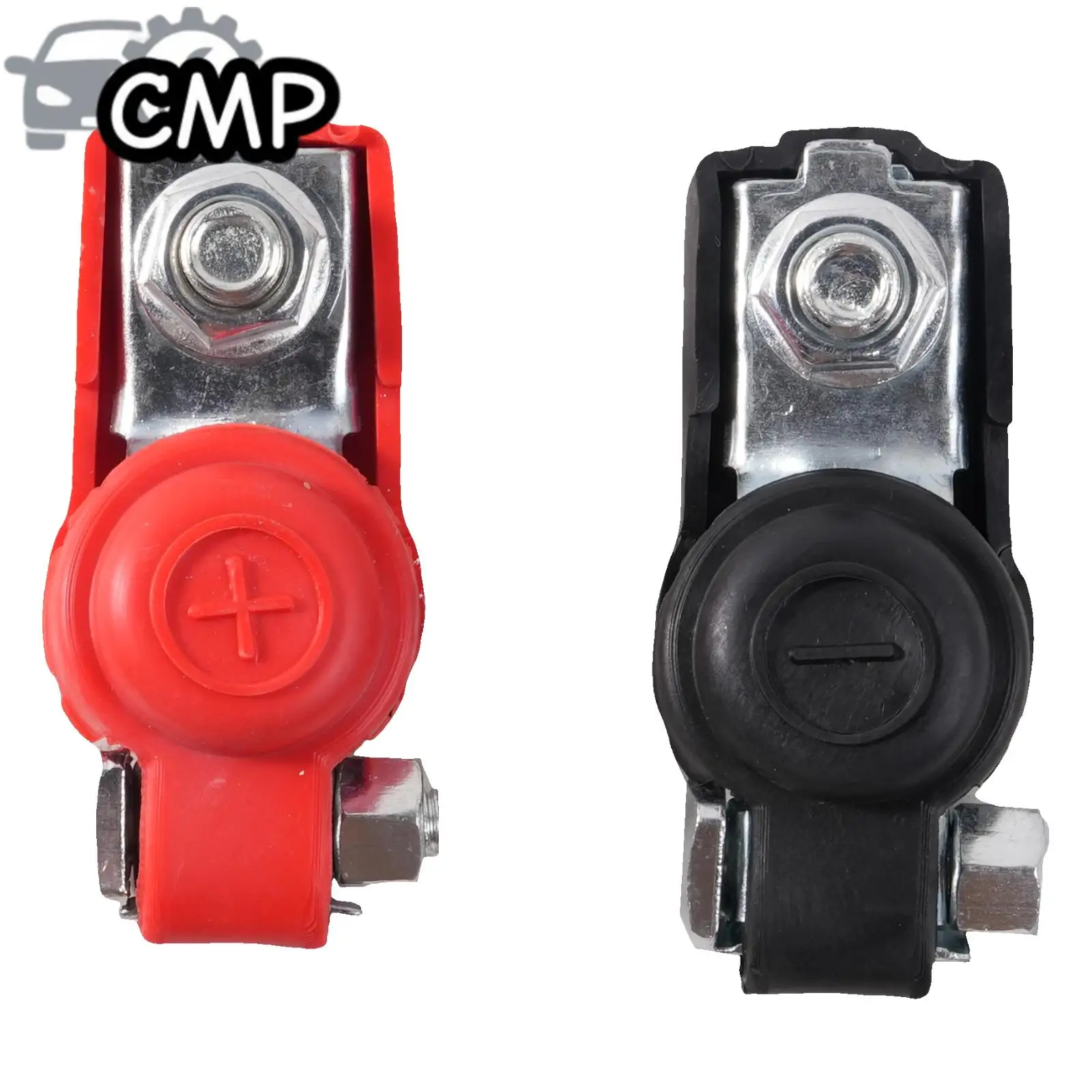 

2pcs/set 12V/24V Car Battery Terminals Connectors Clamps Quick Release Battery Terminals Clamps Cap Clips Car Emergency Tools