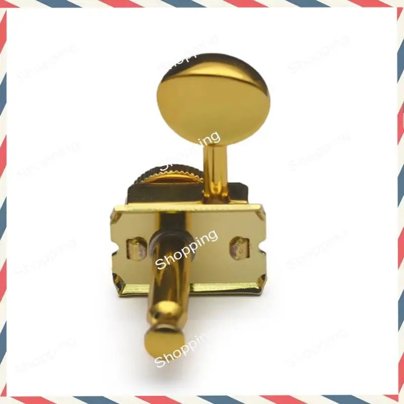 

A44M Guitar Locking Tuners 6 Inline Lock String Tuners 1:15 Vintage Machine Heads For ST TL Style Electric Guitar Folk Gold