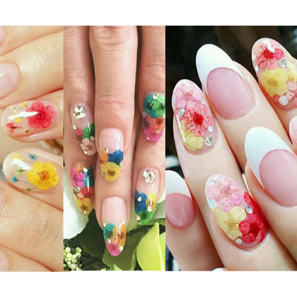 Dried Flower Nail Art Jewelry Easy to Apply Flowers Accessories Supplies Three-dimensional Whole for