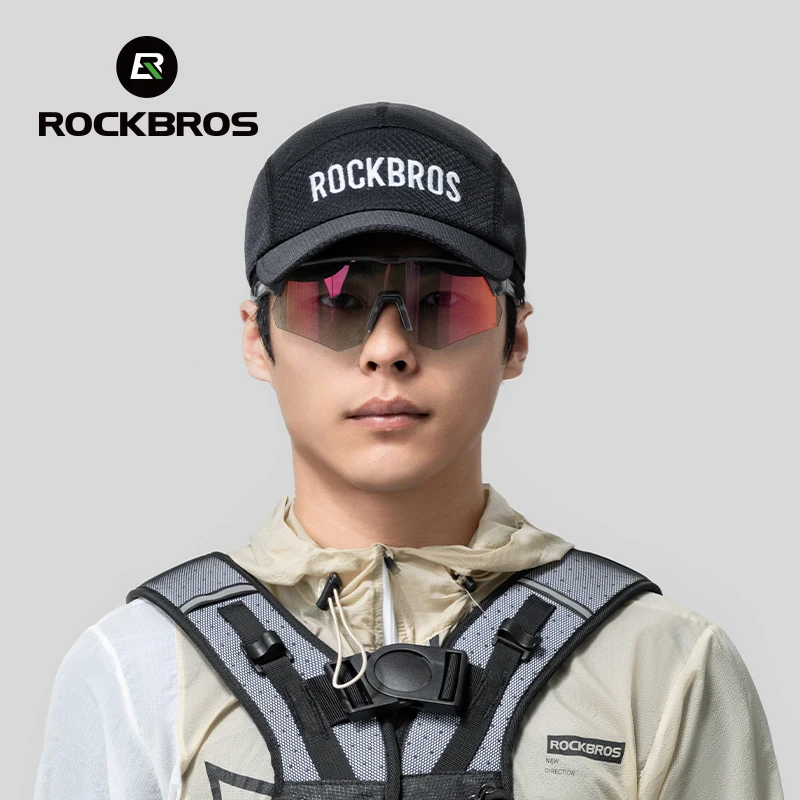 ROCKBROS Breathable Mesh Baseball Cap Summer Cool Quick Dry Hat Golf Tennis Cap Men Women For Outdoor Sports Cycling Running Hat