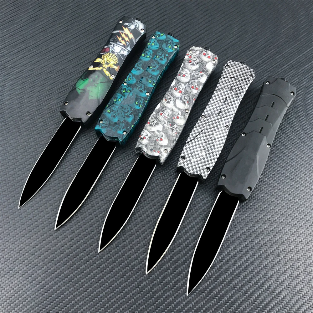 Outdoor Wilderness Hunting Survival Folding Knife 440C Blade ABS Non-slip Handle Sharp Camping Tactical Utility Tool Men's Gift