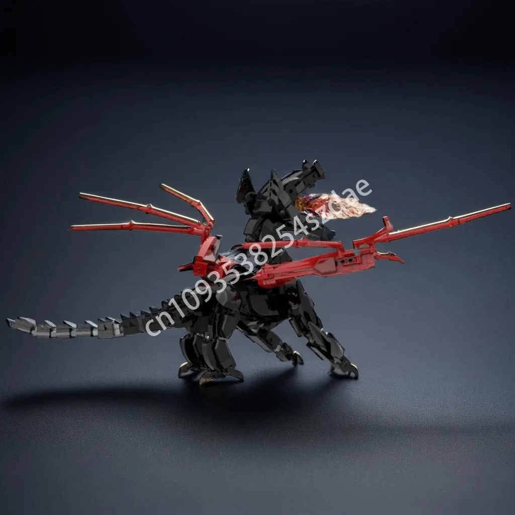 

976 шт. MOC классический дракон черный строительные блоки STEM развивающие рождественские игрушки для взрослых и детей подарок конструкция пластика