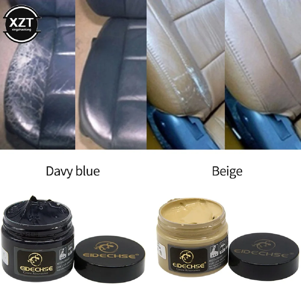 Leather Paint Shoe Cream Coloring for Bag Sofa Car Seat Scratch 50ml Colorful Repair Restoration Color Change Paint