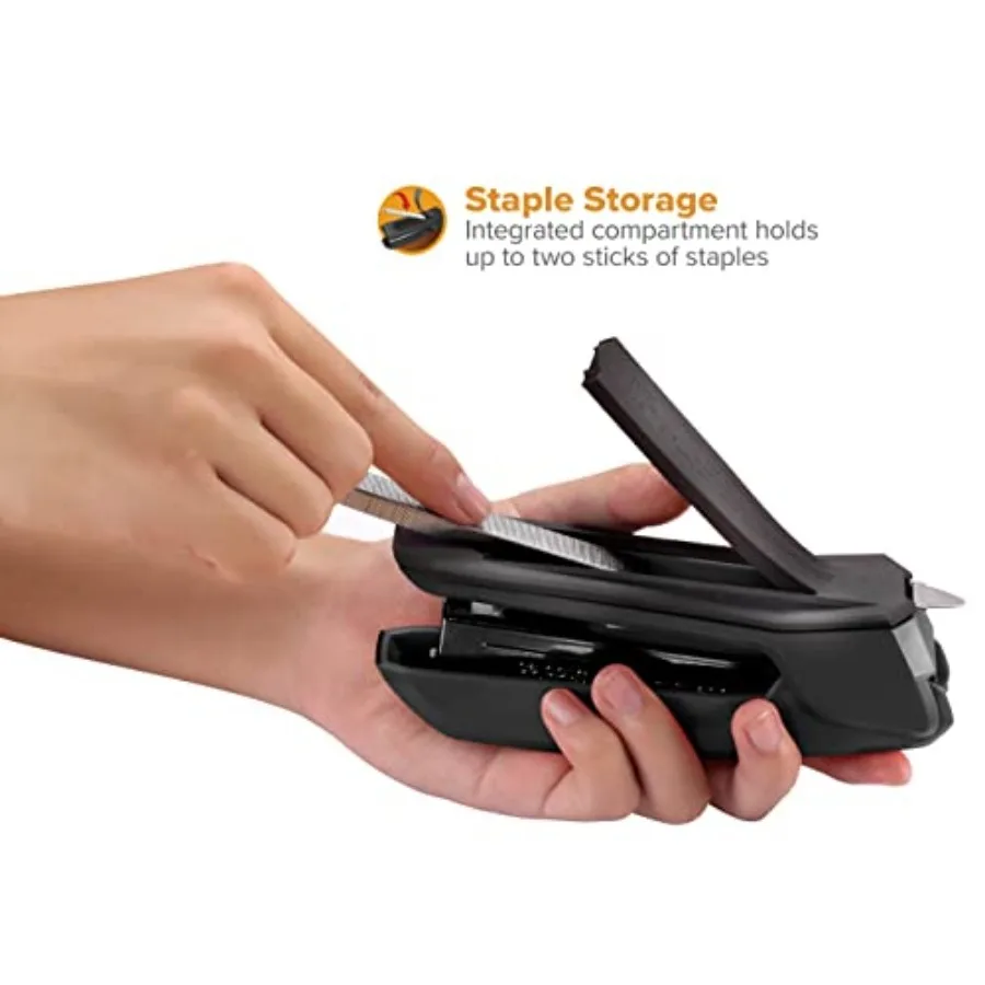 Holds lots of Staples in compartment