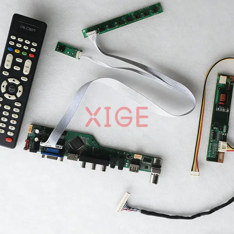 

Плата контроллера привода экрана подходит для B141PW01 B141PW02 LP141WP1 B141PW03 30-контактный LVDS 1440x900 1CCFL USB + AV + VGA + HDMI 1440*900 комплект DIY