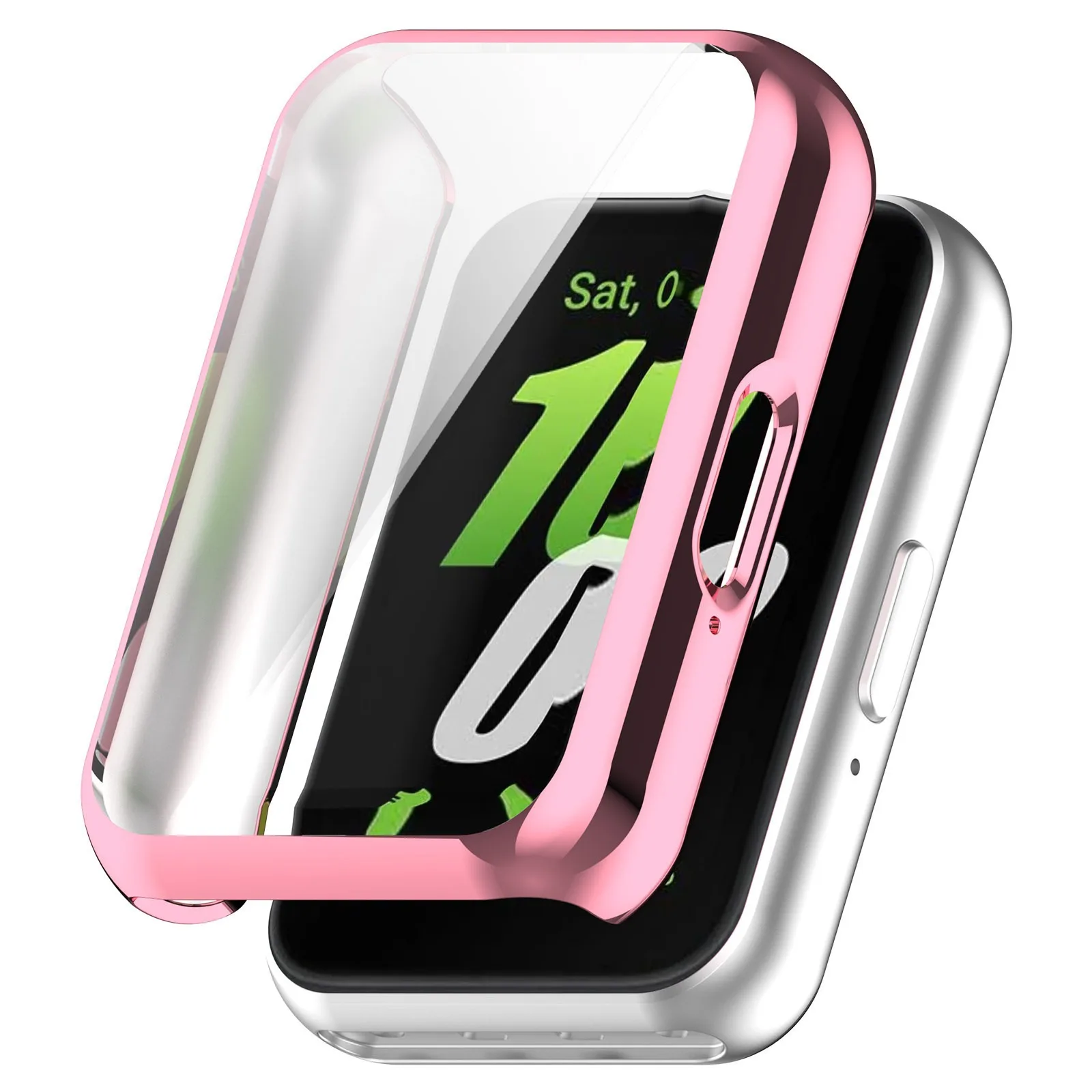 Funda blanda de TPU 360 para Samsung Galaxy Fit 3, Protector de pantalla integral para Samsung Galaxy Fit 3, accesorios chapados en parachoques