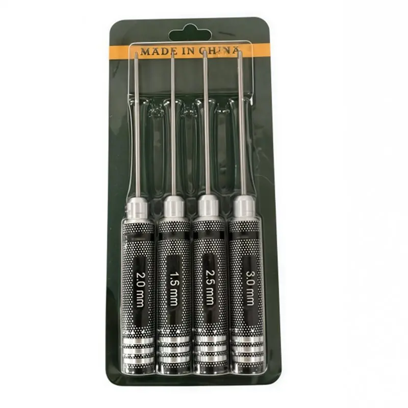 AC88 Hexagon Screwdriver Set 1.5/2/2.5/3mm Multi-Function Maintenance Tool for RC Model Planes Super Hard