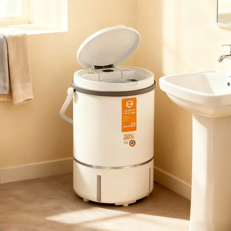 Household Compact Washer Semi Automatic Integrated Wash Dryer Dormitory Kids Clothes Cleaning Machine