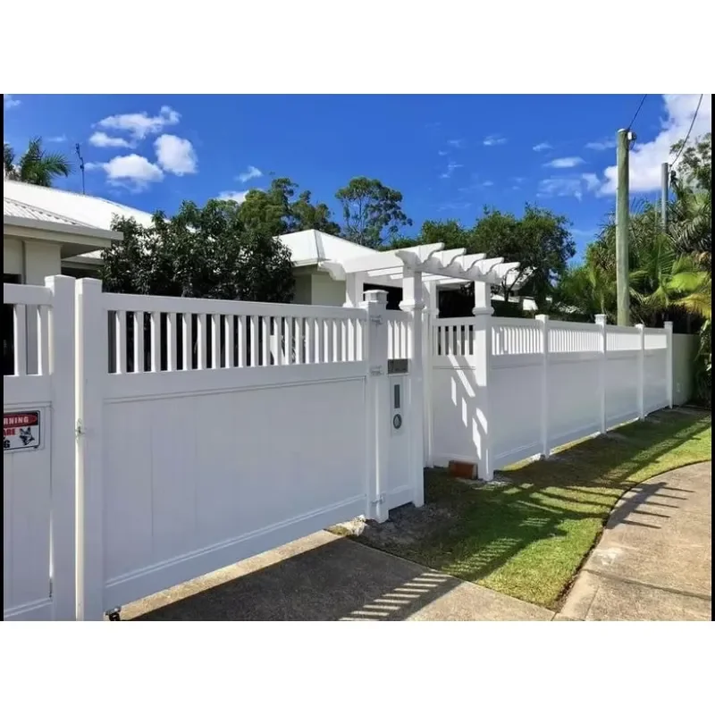 High Quality 6 X 8 Classic White PVC Vinyl Fence Panels Modern Australia Home Privacy Easily Assembled Yard Trellis