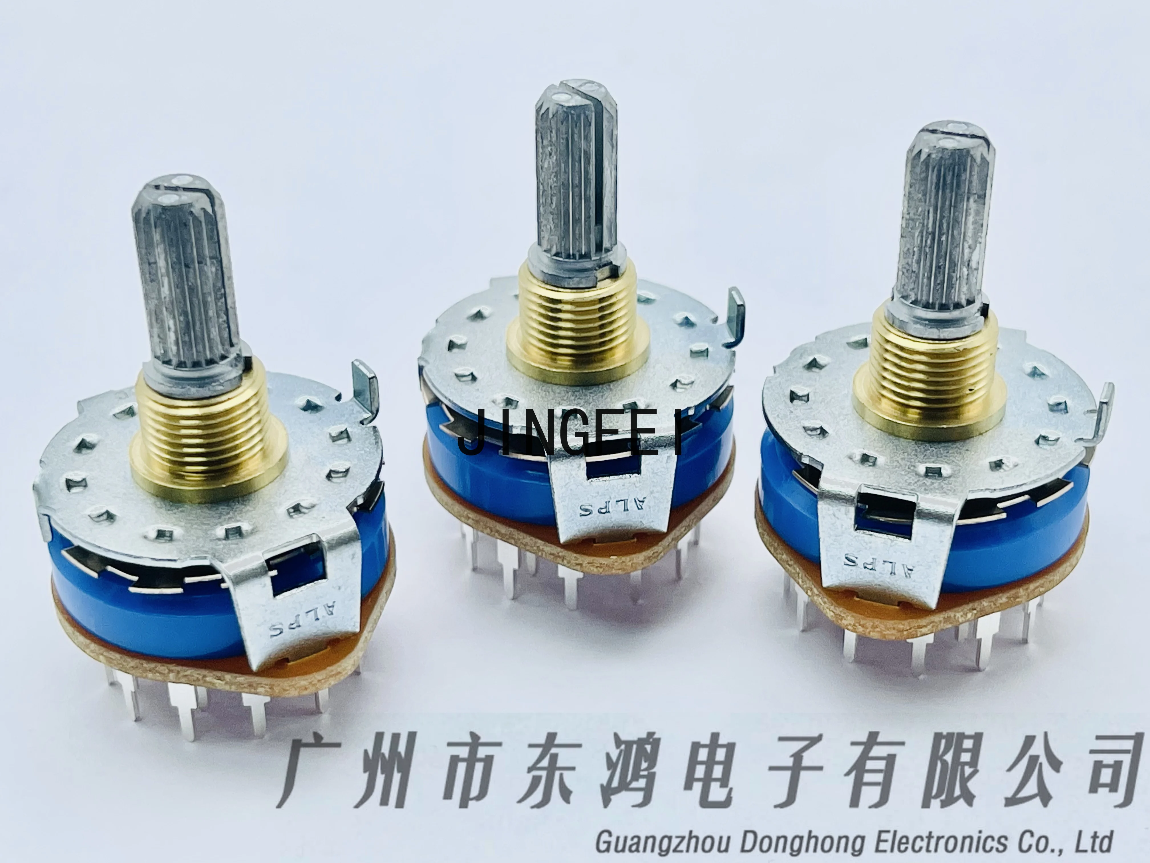 3 Pcs new ALPS Rotary switch SRRM433700 band Switch 4 Pole 3speed amplifier Signal switch 20mm