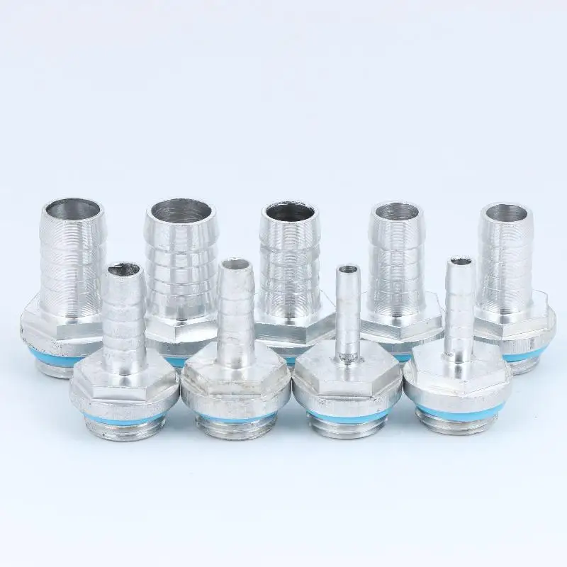 1pcs PC Water Cooling Barb Fitting Two-Touch Fitting G1/4 Thread HosePagoda Connector Outer Diameter 4MM-12MM For Water Cooling