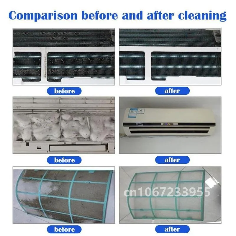 Air Conditioner Cleaning Cover Kit With Waterproof Bag Washing Tool Brush Filter Clean Spray Below 110CM Protective Dust Set