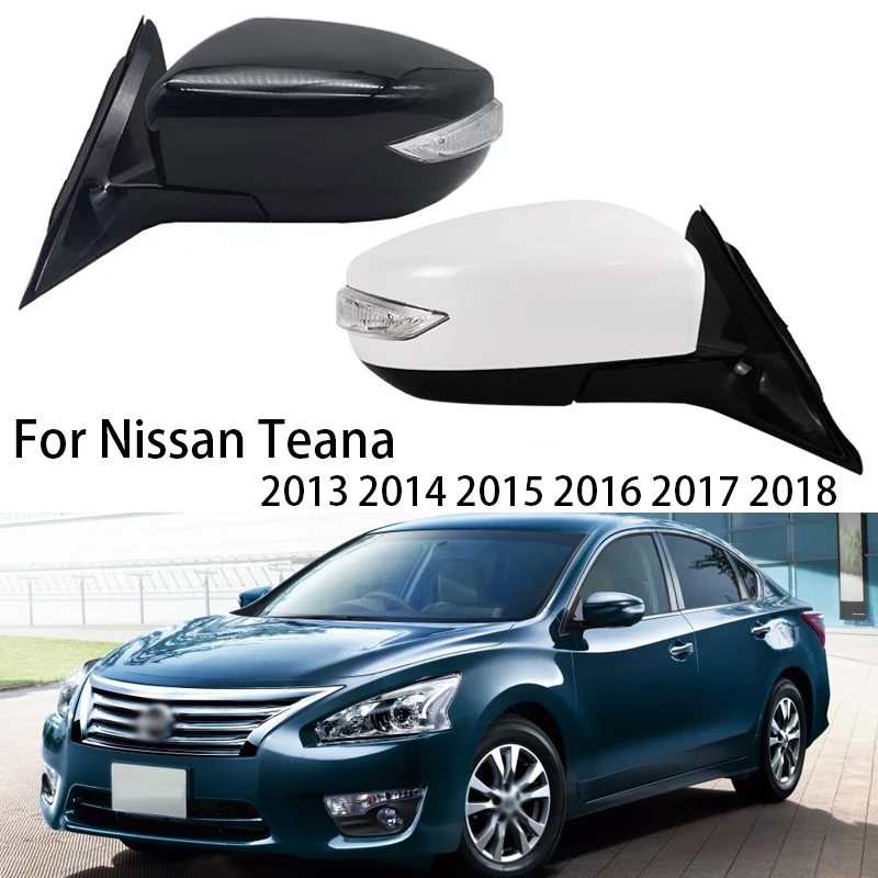 

For Nissan Teana 2013 2014 2015 2016 2017 2018 Auto Door Wing Side Rearview Mirror Assembly Exterior Mirrors 6 Wire 8 Wire