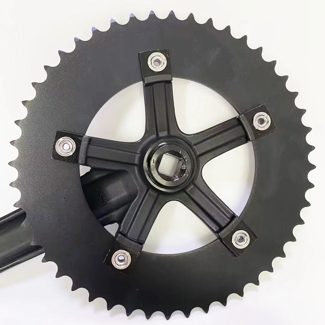 Gary 48T Chainwheel Aluminum Alloy Square Hole Crank Length 170mm Fixie Single Speed Crank Fixed Gear Bike Crank