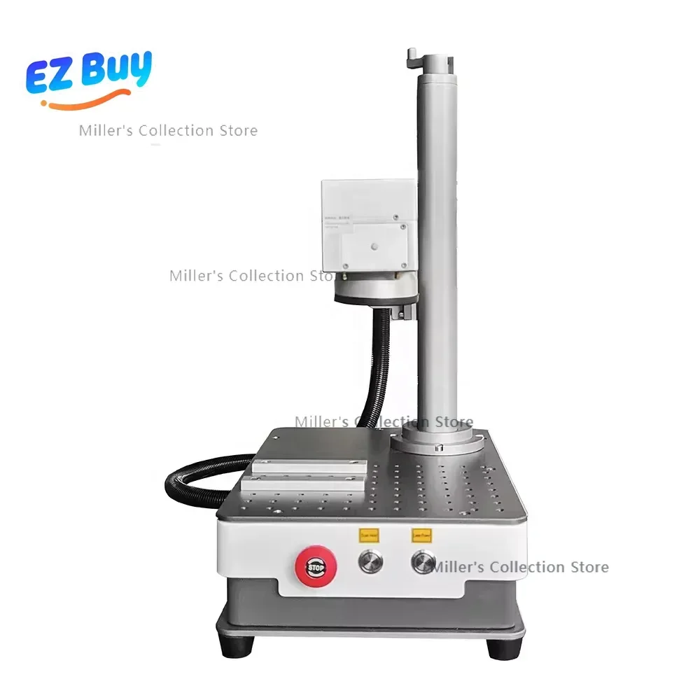 

Hot sell cheap metal plastic logo QR code marker 20w 30w mini por marking machine for hobby home use