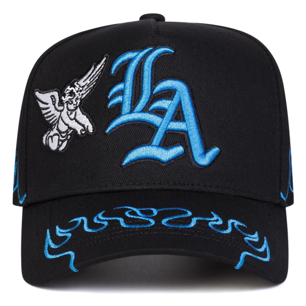 Unisex Gothic LA Angel Stickerei Baseballkappen Frühling Herbst Outdoor Verstellbare Freizeithüte Sonnenschutzhut Sportkappe – Detail 2