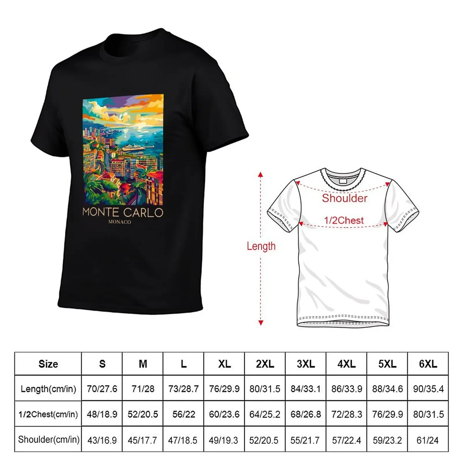 Monte Carlo - Monaco T-Shirt plus size tops valentines clothes plus size men clothing