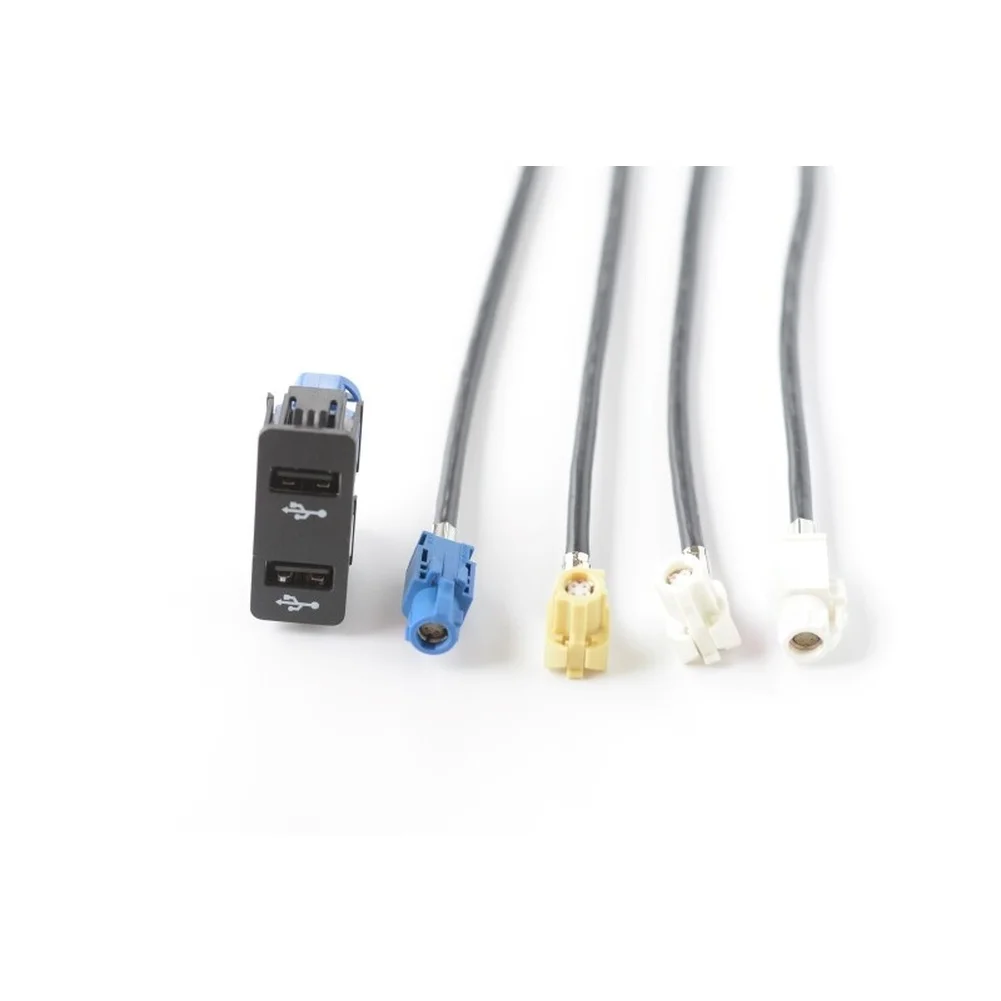 For BMW Dual USB Socket Adapter Cable for EVO and NBT Main Units 84109376437 Compatible with 1 2 3 4 Series X1