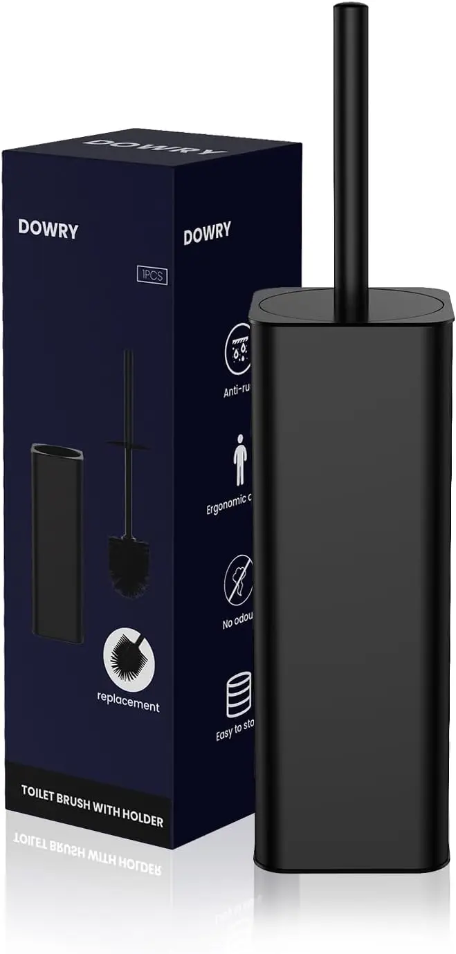 

Toilet Bowl Brush and Holder for Bathroom Storage Organization Deep Cleaning Covered Brush Cleaner