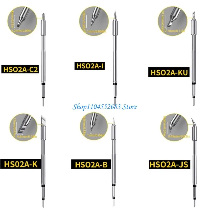 Y6GD 1/6 قطعة سبيكة لحام كهربائي نصائح التدفئة السريعة التحكم في درجة الحرارة محطة لحام المهنية ملحقات لحام