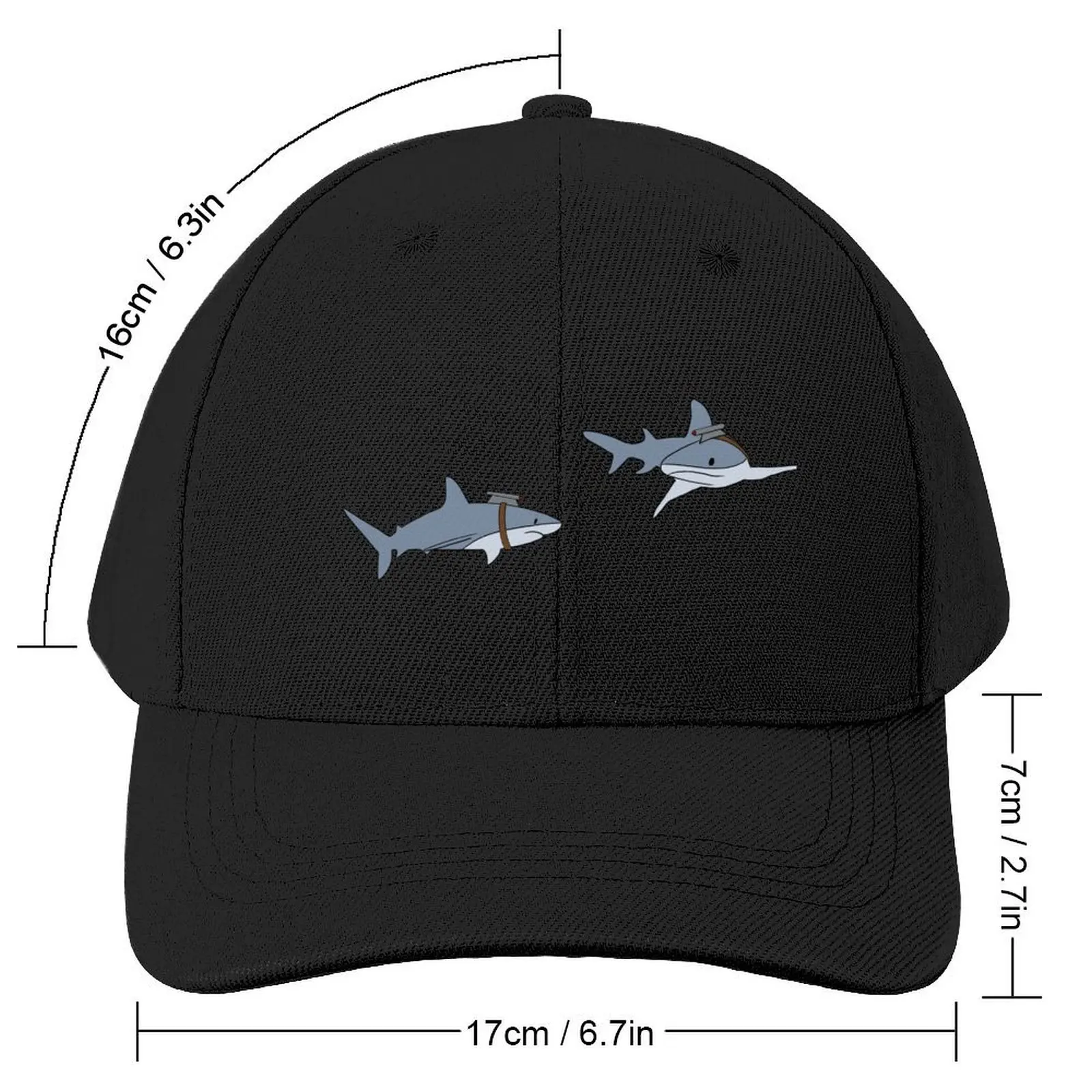 Sharks with laser beams Baseball Cap derby hat hard hat Luxury Woman Men's