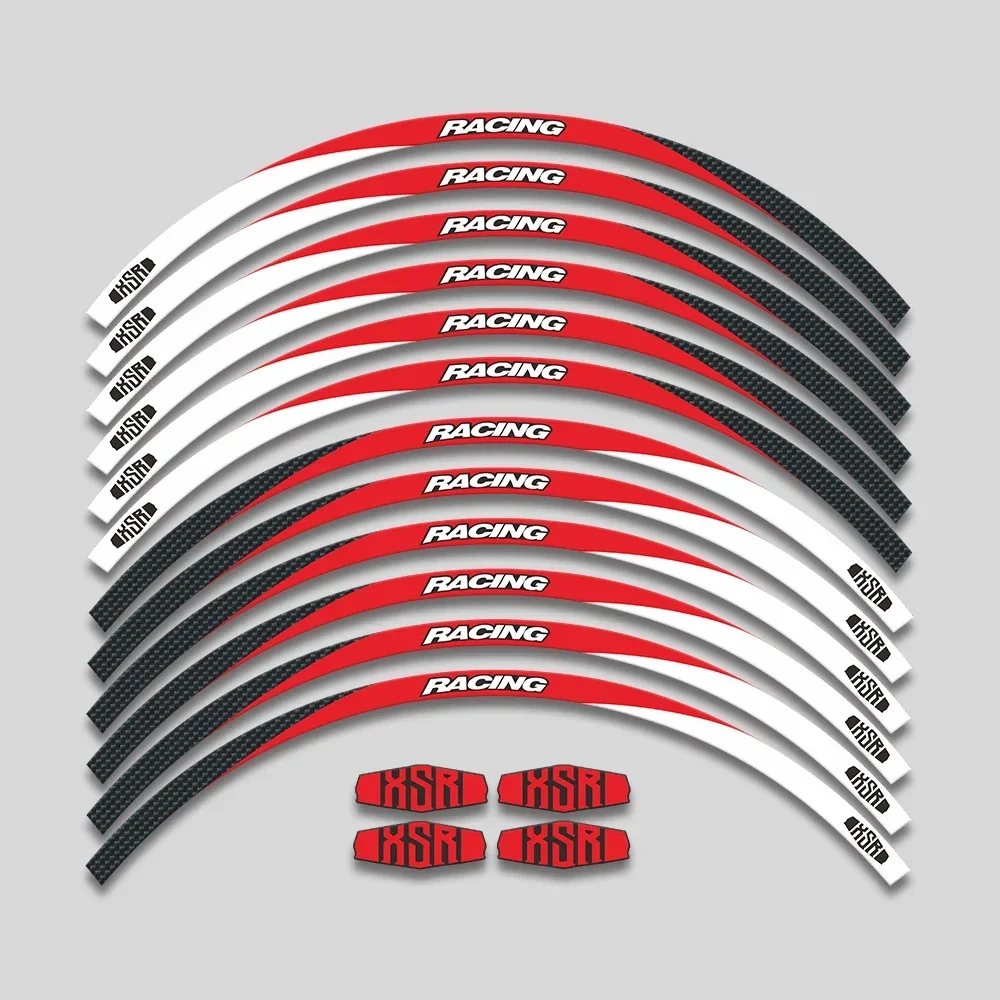 

17ich аксессуары для мотоциклов, наклейки на обод, шины, наклейки на колеса, набор светоотражающих полос для Yamaha XSR155 XSR700 XSR900 XSR 155 700 900