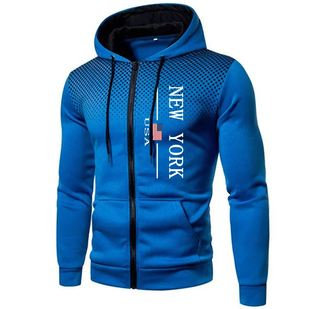 2023 nieuwe collectie heren hoodie met rits City Vibe mode sweatshirt met capuchon herfst winter dagelijks casual sport motorrijden jas
