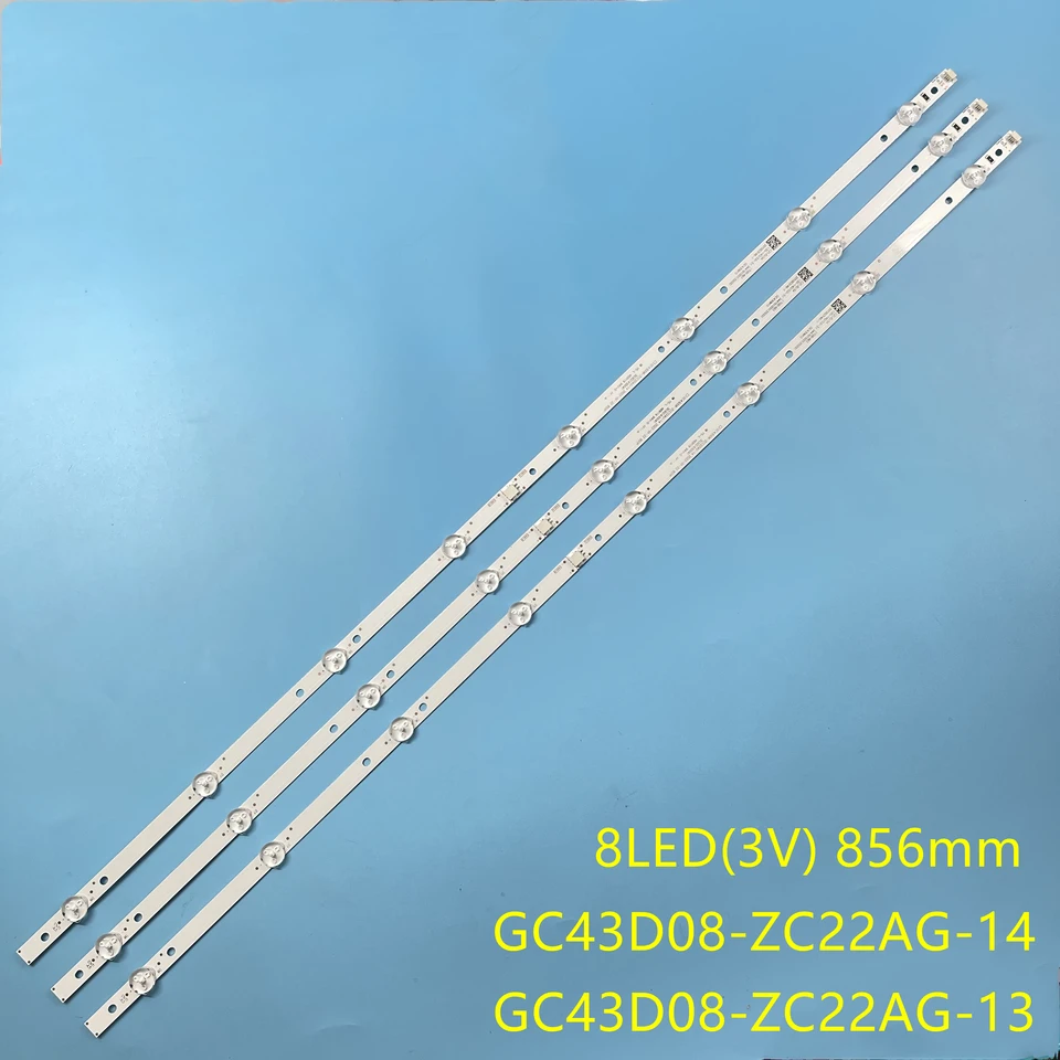 LED backlight strip 8 lamp for 43'' TV GC43D08-ZC22AG-17 15 23 13