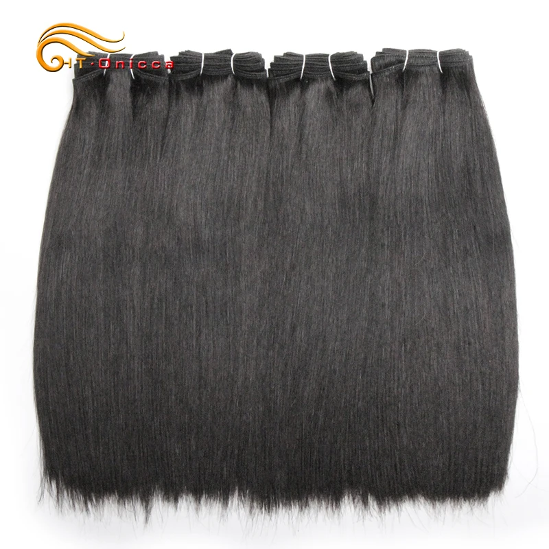 Straight Human Hair Bundles And Closure Double Drawn Packet Hair Bundles With Closure Raw Indian Hair 4 Bundles With Closure