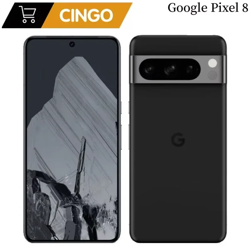 جوجل بيكسل 8 5G 6.2 "OLED 8GB RAM 128GB ROM NFC الأصلي المستخدمة هاتف محمول جوجل Tensor G3 ثماني النواة أندرويد الهاتف الذكي