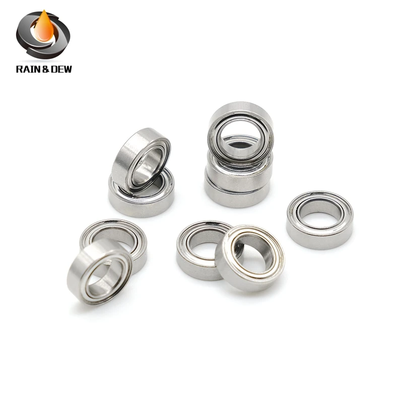 

SMR106ZZ Bearing ABEC-7 10PCS 6x10x3 mm Stainless Steel Miniature Metal Seal Ball Bearings S MR106 ZZ 617/6