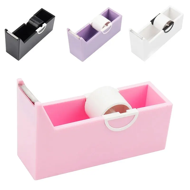 Eyelash Extension Tape Holder Base Adhesive Tape Cutter Dispenser Grafting Lash Plastic Rotating Tape Cutting Makeup Tools