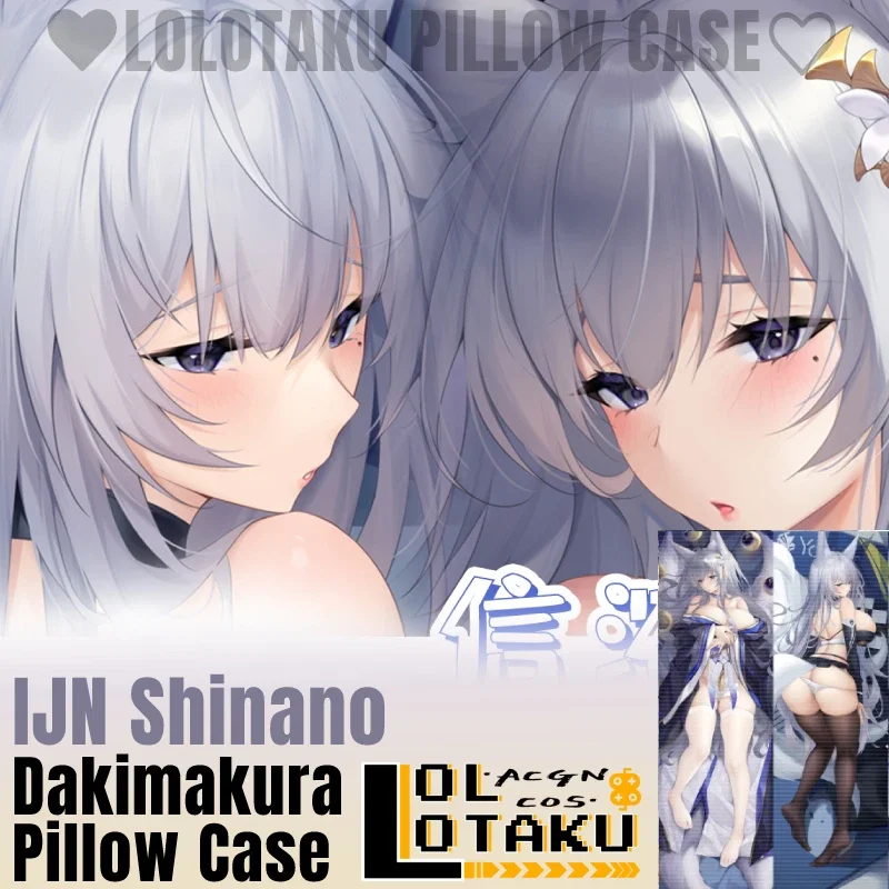 

IJN Shinano Dakimakura Azur Lane Game Sexy Pillowcase Full Body Hugging Pillow Case Cushion Cover Otaku Home Bedding Decor Gift